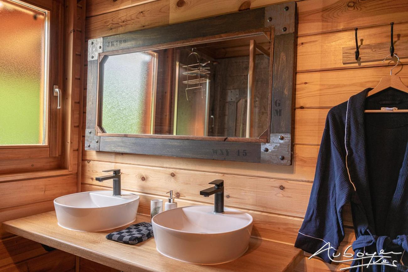 Chalet La Calougeotte, Jardin, Spa Et Sauna Prives Le Ménil Kültér fotó